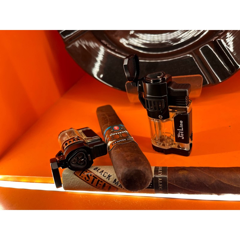 Jetline Diego Triple Torch Cigar Lighter - Gunmetal - with