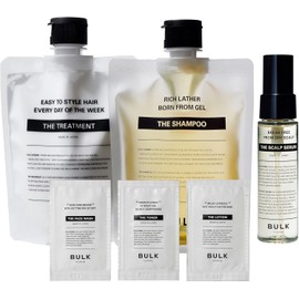 Bulk Homme Men's Shampoo, Treatment, and Scalp Serum 3-Piece Hair Care Set with Scalp Care Sample