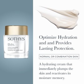 SOTHYS Hydrating Satin Youth Cream | Face Moisturizer with Hyaluronic Acid for Daily Youthful Hydration | Normal or Combination Skin