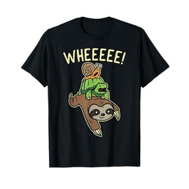 Funny Running Shirt Marathon Runners Gift Sloth Turtle Snail T-Shirt
