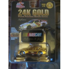 Racing Champions - NASCAR - "Reflections in Gold" - 24K Gold Plated Precious Metals Series - 1999 - Limited Edition - No. 30 Bryan Pontiac Grand Prix - 1:64 Scale 24K Gold Plated Die Cast Replica Car
