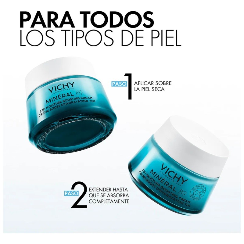 Crema Hidratante Vichy Minéral 50ml Todo Tipo Piel Día Noche