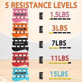 DICYWUDI Grip Strength Trainer, Finger Strength Trainer for Grip Strength Training for Fingers, Wrists, and Hands for Home, Office, Gym, Climbing, Athletes, Musicians, and Therapy