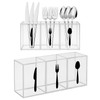 Allhercom Plastic Utensil Holder, Knife Fork and Spoon Holder Silverware