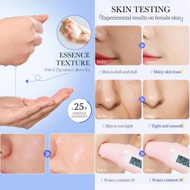 BIOAQUA Hyaluronic Acid Facial Mask 98% Dense Moisturizing Sooth Hydrates Repair Face Skin 5x25g / 0.95fl.oz