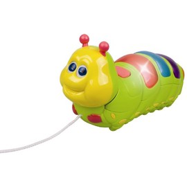 My Precious Baby Multicoloured Pull Along Music and Lights Caterpillar