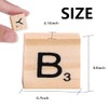 100 PCS Wood Letter Tiles Wooden Tiles