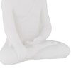 Relaxdays 2 x Buddha Figurine Sitting, 17 cm High, Garden