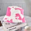Yonchic Winter Soft Faux Fur Plush Bucket Hat, Lovely Fisherman