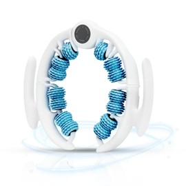 Cellulite Massager, Manual, 360° Coverage Massage Roller, Leg Massage Roller with Removable Massage Heads for Thighs, Legs and Buttocks, Fascia Massager for Lymphatic Drainage, Cyan