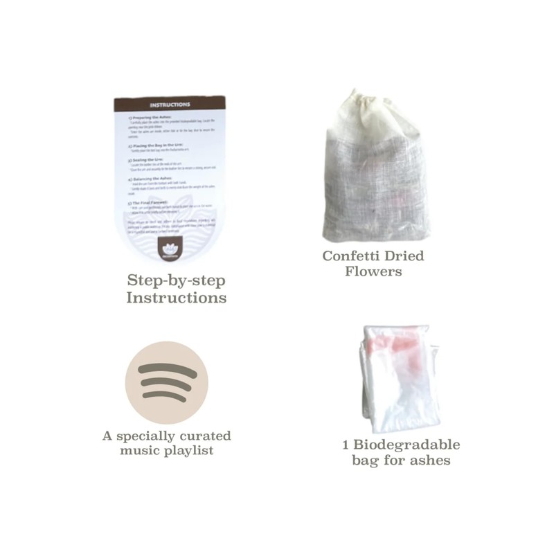 Biodegradable Urn for Water and Ground Burial – Small (Infant)