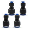 Bwintech 4 Pcs 8mm to 12mm Pneumatic Straight Reducing Push