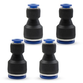 Bwintech 4 Pcs 8mm to 12mm Pneumatic Straight Reducing Push to Connect Adapter Quick Release Reducer Fittings (PG8-12)