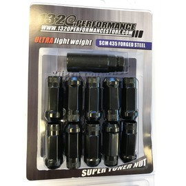 1320 Performance BLACK STEEL JDM LUG NUTS FITS 12x1.5 civic eg ek dc2 20pcs