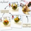 HerzensWahl Tea Flowers Gift Set with Pot | 6 x