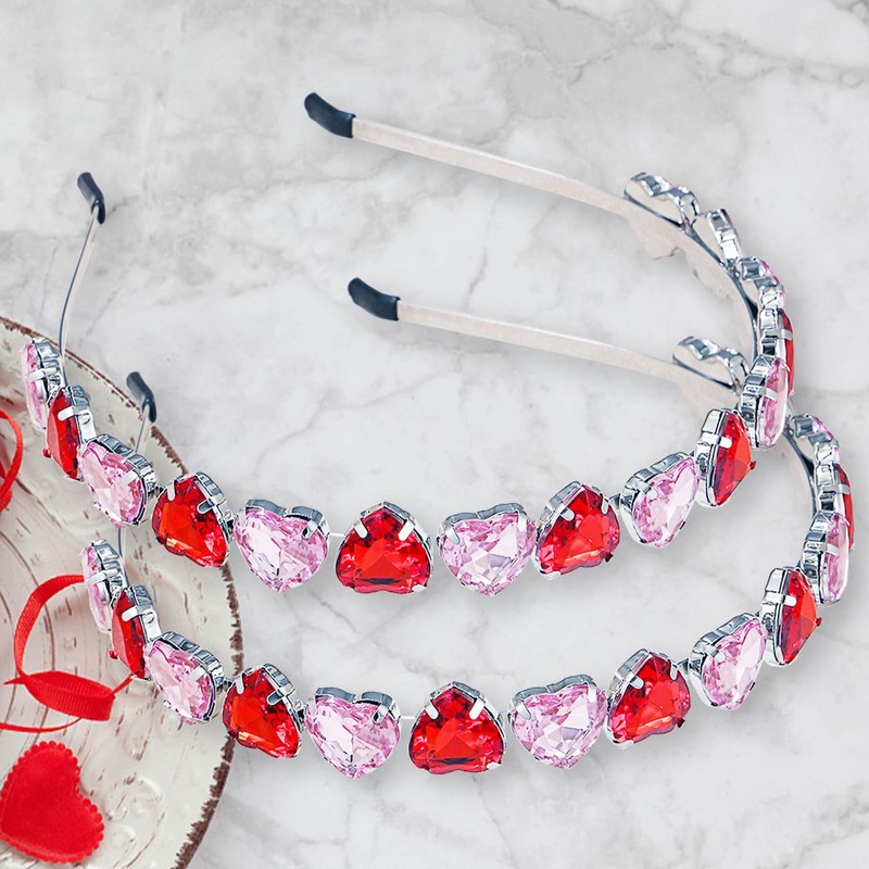 hhdatc Valentines Day Heart Head Boppers Headbands for Party Props
