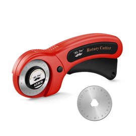Mr. Pen- Rotary Cutter for Fabric with 1 Extra Blade, 45mm, Fabric Cutter Wheel, Fabric Rotary Cutter, Rotary Fabric Cutter, Sewing Rotary Cutter, Rotary Cutting Tool, Red/Black