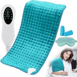 Almohadilla trmica 60 x 30cm almohadilla de calor para el dolor de espalda y el alivio de los calambres Manta trmica gruesa y suaveAlmohadilla de...  