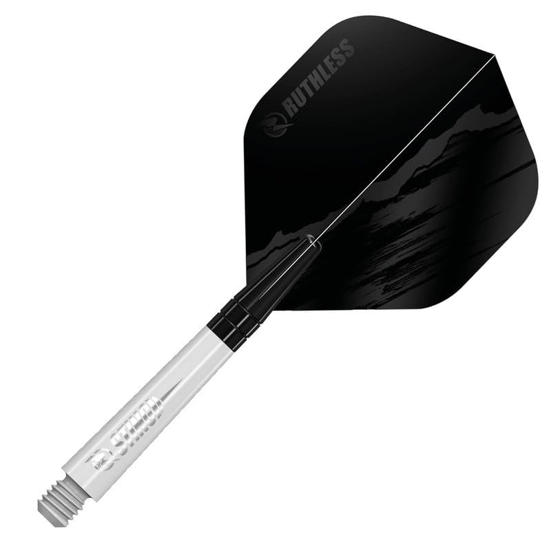 RUTHLESS Sting | Polycarbonate Dart Shafts Solid White with Black