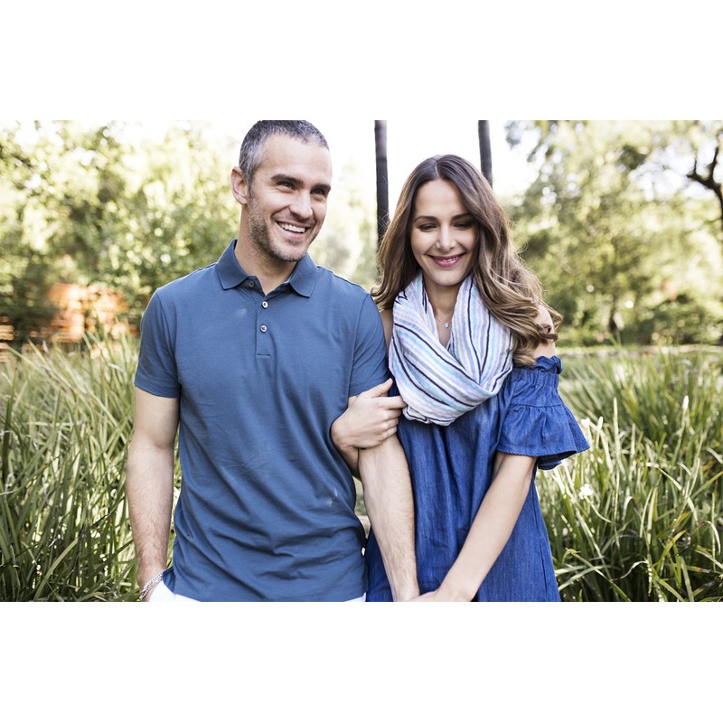 ベベオレ 授乳スカーフ・ナーシングスカーフ キャンディーストライプ（モスリンコットン）