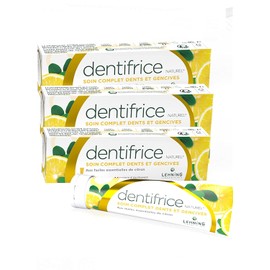 Lehning Natural Toothpaste - Complete Care for Teeth and Teeth for the Whole Family - Compatible with Homeopathic Treatment - Pack of 3 Tubes