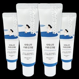 Round Lab Birch Moisture Sun Cream 50ml SPF50+ 4pcs / 라운드랩 자작나무 수분 선크림 50ml SPF50+ 4개