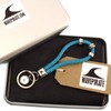 WAVEPIRATE® Sailing Rope Key Chain Wave Silver Women Men, blue,