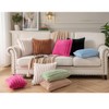 DEELAND Pack of 2,Double-Sided Faux Fur Plush Decorative Throw Pillow