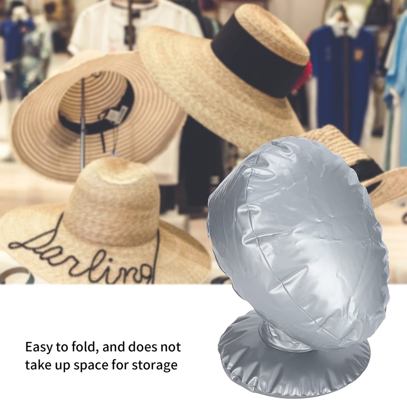 Mannequin Head PVC Inflatable Head for Hats Hairpieces Masks Wigs