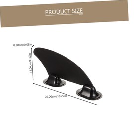 BESPORTBLE Sturdy PVC Paddle Fin for Kayak Base 1 Set Surfboard Fin Accessory Improves Balance Tracking on Inflatable Boards