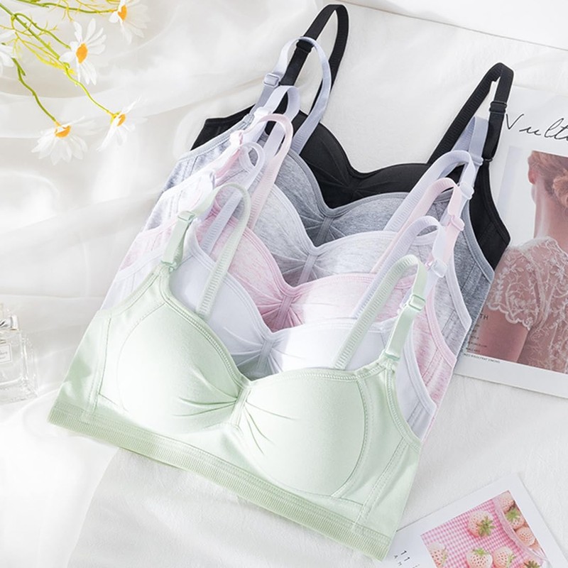 GAOIYO - Brasier de entrenamiento para niñas adolescentes de algodón