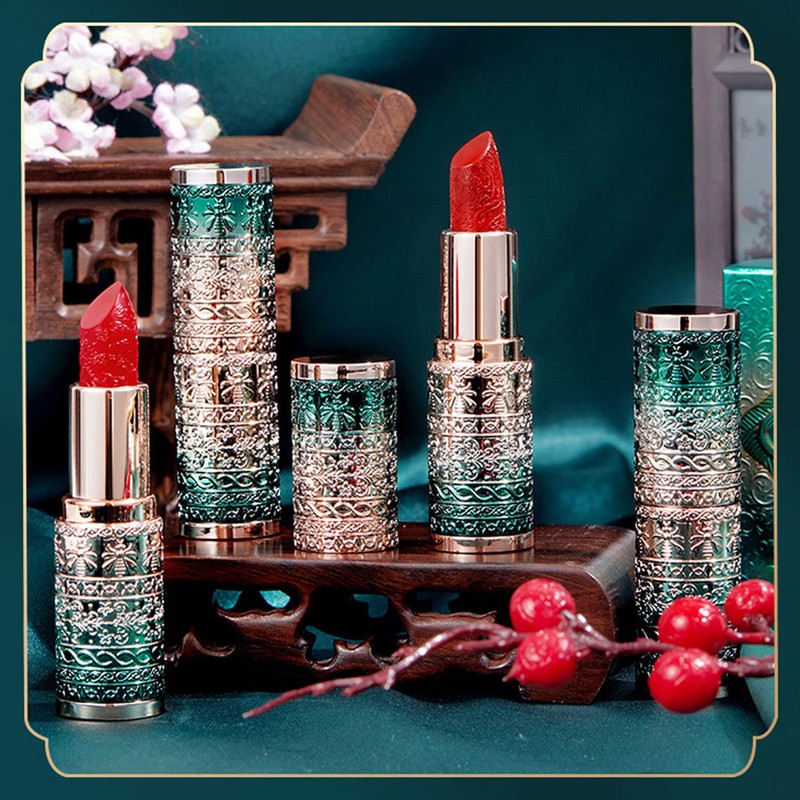 HANRU Colorful Flower Lily Flip Stick 3.5g Lipstick (405#Rotten Tomatoes)