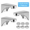 ZITFRI 3 Soap Holders with Magnetic Soap Dishes Magnetic Soap