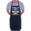 Print4U Awesome Chef Funny Fathers Day BBQ Cooking Novelty Apron