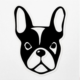 Decal Stickers of French Bulldog Face Premium Indoor (No Waterproof) Vinyl Decal Stickers for Laptop Phone Accessory Helmet Car Window Mug Tuber Cup Door Wall Decoration ANDVER3531730BL