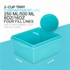 Xomoo 2 Cup Silicone Freezer Trays with Lids, Silicone Soup