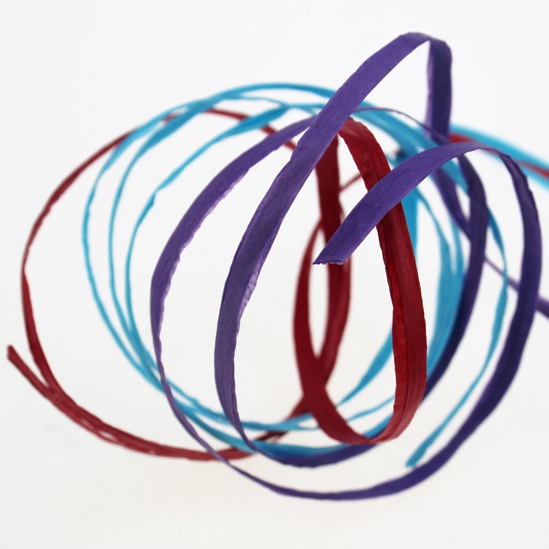 LJY 6 Rolls 6 Colors Raffia Twine Paper Ribbon for