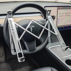 Car Handle, Computer Stand, Computer Table, Folding, Angle Adjustment, Height Adjustment, Computer Desk, PC, PC Mount, Arm Stand, Easy Installation, For Hooking, Steering Wheel, Driver's Side, For