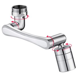 CHYEEH Rotating Tap Attachment, Tap Aerator, 1440° Rotatable Tap Aerator, Tap Extension Attachment for Kitchen, Bathroom