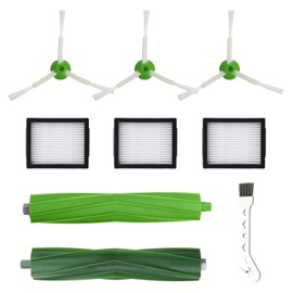 MaximalPower Replacement Accessories Kit Compatible for iRobot Roomba E Series E5 E6 i Series i1 i1+ i3 i3+ i4 i4+ i6 i6+ i7 i7+ i8 i8+ j Series j7 j7+ Robotics (1x Kit & 1x Cleaning Brush)