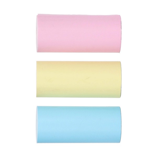 Spacnana 3 Roll Thermal Printer Paper, Yellow & Blue, 57mm
