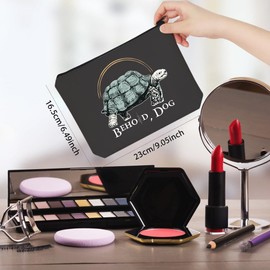 WCGXKO Gaming Makeup Bag Turtle Dog Gift RPG Game Merch for Gamer (Behold Bag)