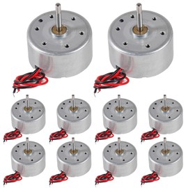 Coliao 10pcs Mini Generator Motors 3V-12V DC Motor Electric Motor for DIY Toys Electronic Wind Turbine Generator Hand Cranked Power Generator Model School Project Educational Physics Experiment