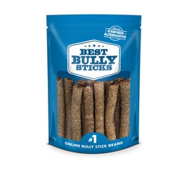 Premium Real Beef Dog Treats - Bully Snap Stick, 12 Pack - 100% Natural, No Additives - Reward, Puppy & Dog Training Treats - USA Packed - Healthy, Easy to Digest, Rawhide-Free, High Protein