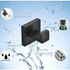 SHUNLI Black Towel Hook, Wall Hook, Clothes Hook, Heavy Duty