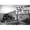 Korean War PHOTO U.N. Forces Cross 38th Parallel Retreat Army