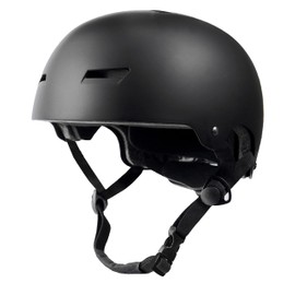 Tourdarson Skateboard Helmet Impact Resistance Ventilation for Youth & Adult (Black, Large)