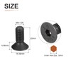 DTGN M8-1.25x20mm Flat Head Socket Cap Screws, 20 Pack Hex