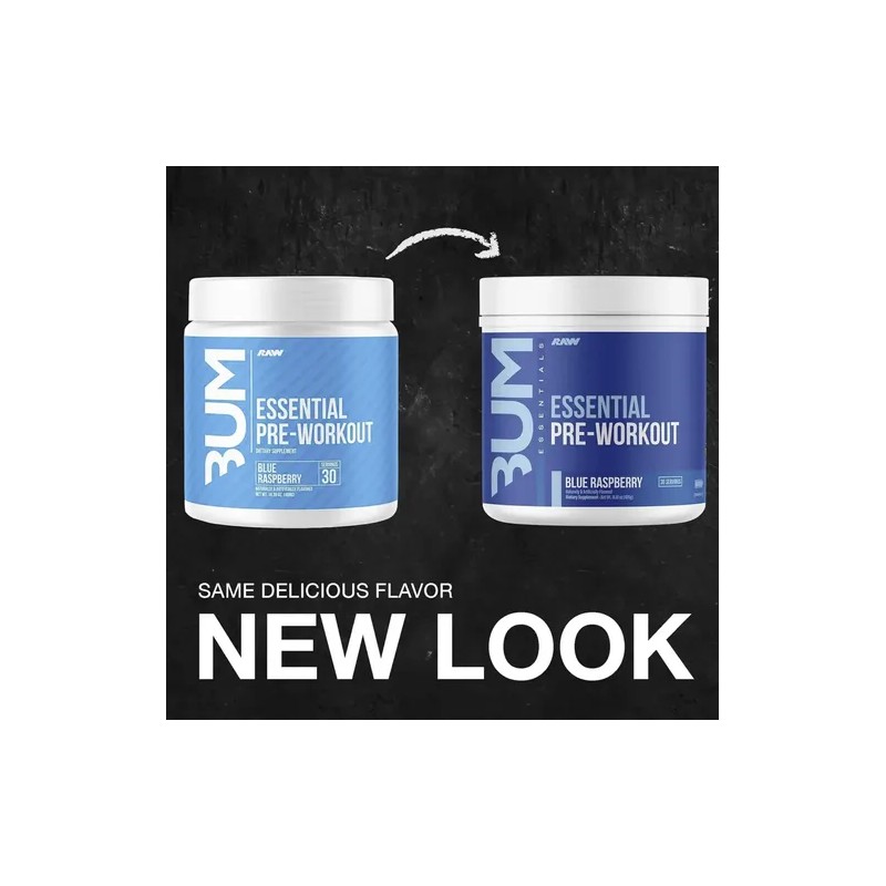 Cbum Essential Raw Nutrition 30 Servicios Blue Raspberry