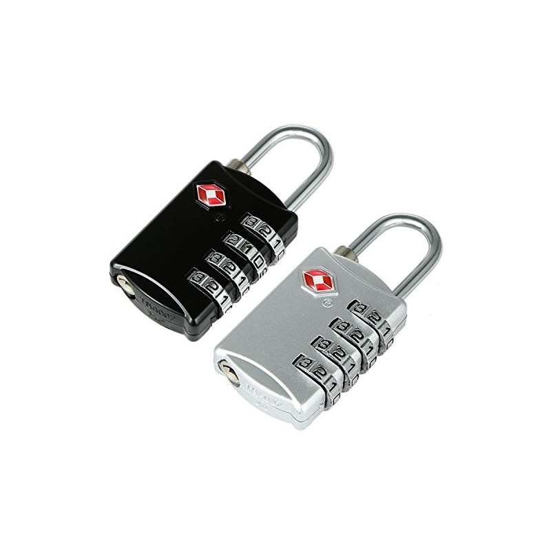 2 TSA Travel Locks Luggage Locks with 4 Digit Combination